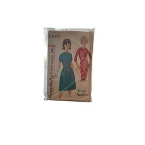 Vintage Simplicity 5663 Sewing Pattern - Misses Size 12, Bust 32